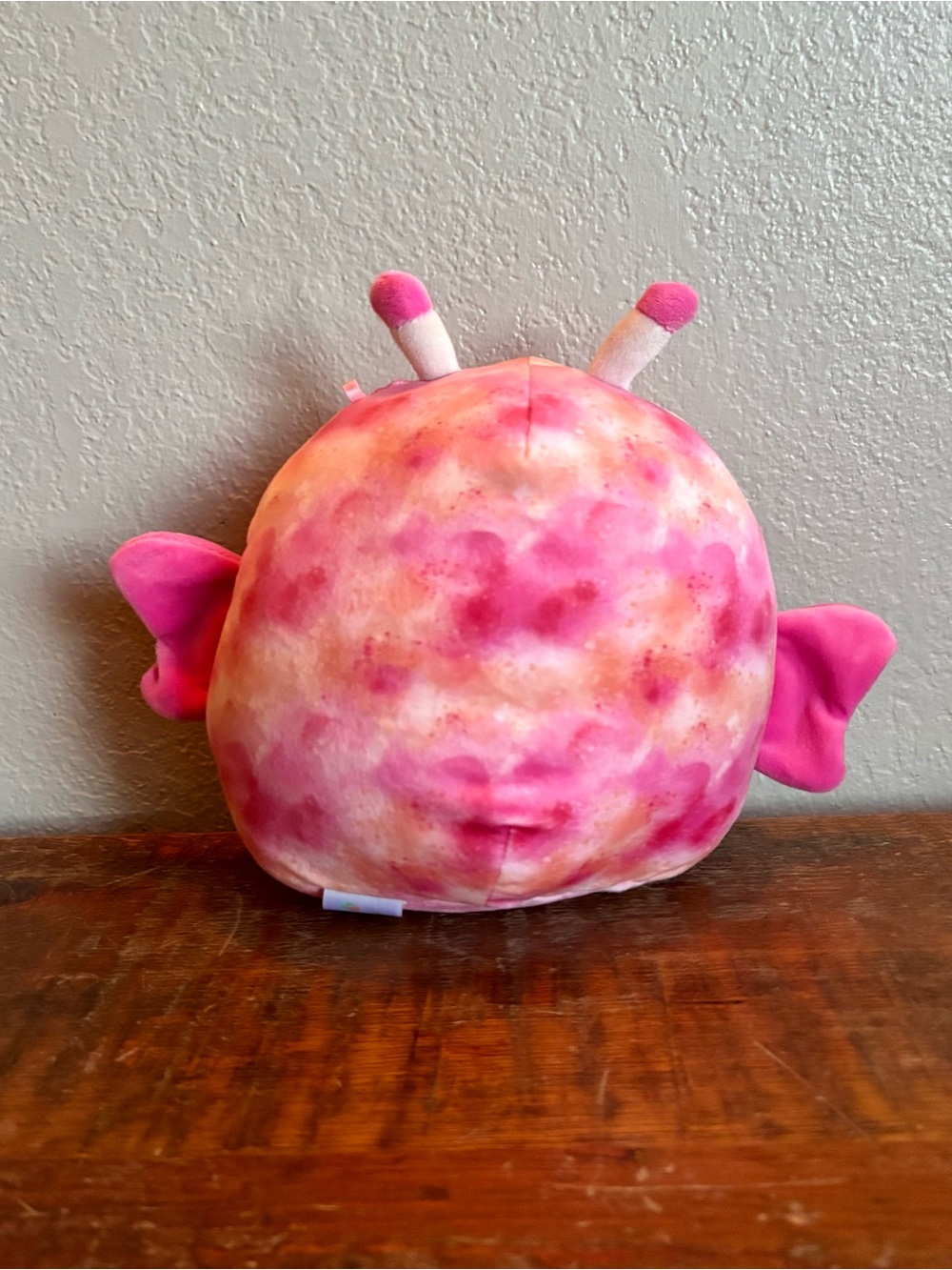 Squishmallows Pink and Peach Tie-Dye Butterfly Plush
